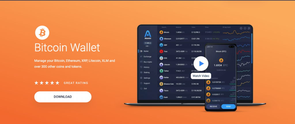 Atomic wallet for Bitcoin