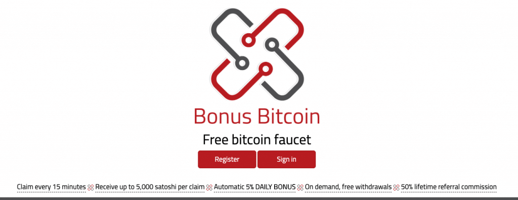 Bonus Bitcoin earning free BTC via faucet platform