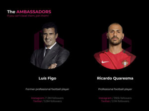 סטארט-אפ ספורט מבוסס בלוקצ'יין dotmoovs מציג את Luís Figo ו-Ricardo Quaresma כשגרירי מותג PlatoBlockchain Data Intelligence. חיפוש אנכי. איי.