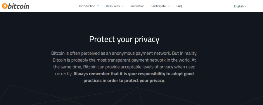 Bitcoin privatliv