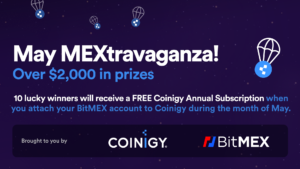 Coinigy x BitMEX Giveaway! PlatoBlockchain Data Intelligence. Vertikalt søk. Ai.