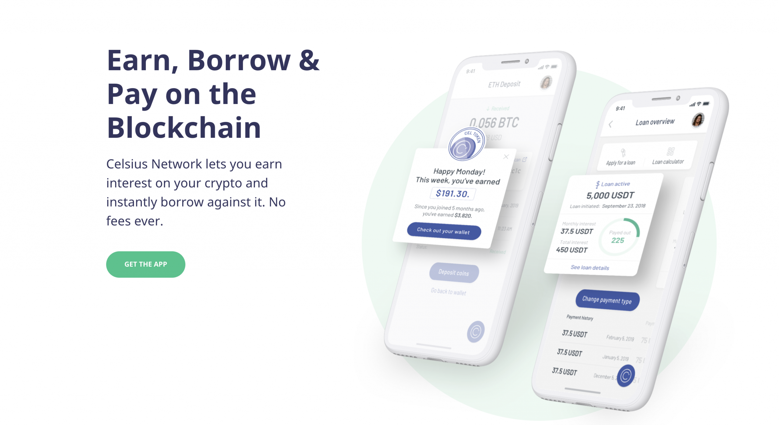Celsius Network earn interest and borrow funds with cryptocurrency-backed loans