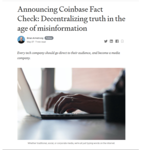 Fact check: Has Coinbase launched a decentralized fact checking portal? PlatoBlockchain Data Intelligence. Vertical Search. Ai.