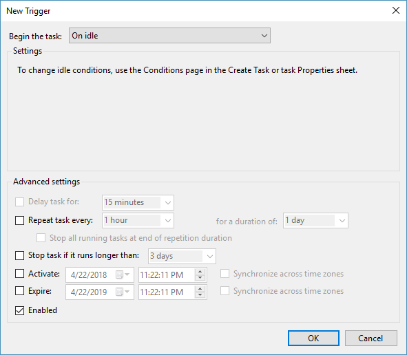 Comment démarrer XMRStak lorsque votre ordinateur est inactif sous Windows 10 PlatoBlockchain Data Intelligence. Recherche verticale. Ai.