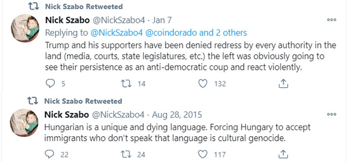 Nick Szabo tweetar
