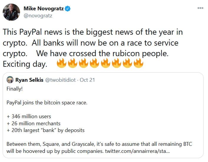 Майк Новограц PayPal