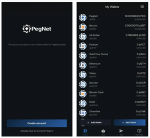 PegNet은 Android PlatoBlockchain 데이터 인텔리전스를 위한 모바일 지갑을 출시합니다. 수직 검색. 일체 포함.