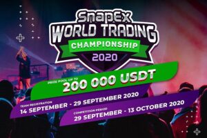 SnapEx World Trading Championship! Fond de premii de 200,000 USDT, 500 de câștigători PlatoBlockchain Data Intelligence. Căutare verticală. Ai.