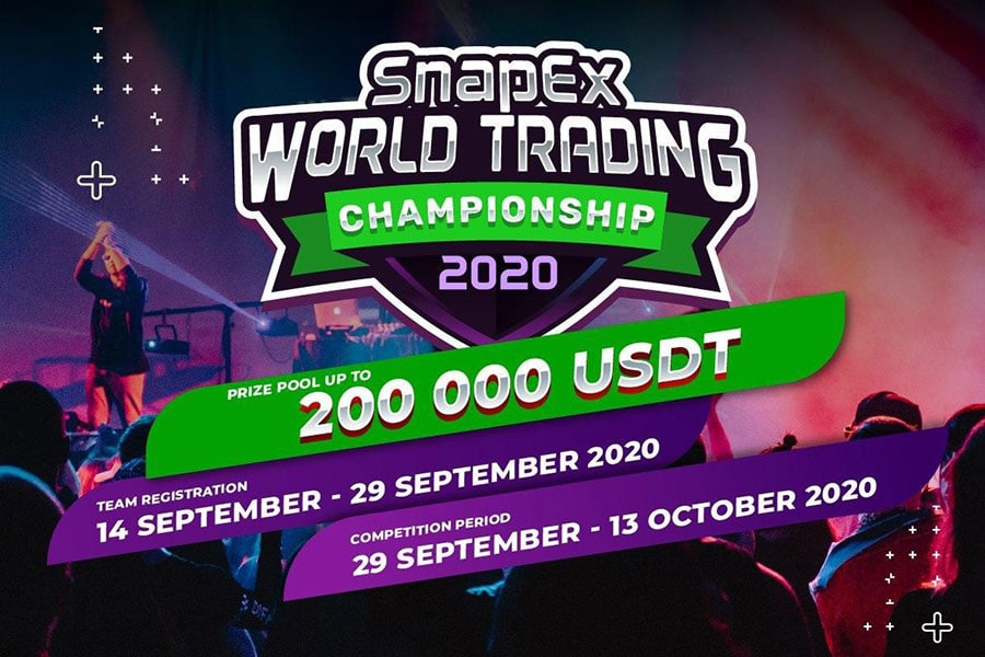 SnapEx World Trading Championship! 200,000 500 USDT prispott, XNUMX vinnare PlatoBlockchain Data Intelligence. Vertikal sökning. Ai.