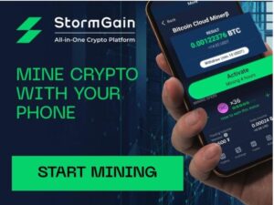 StormGain: Crypto Mining jest teraz dostępny na wszystkich smartfonach PlatoBlockchain Data Intelligence. Wyszukiwanie pionowe. AI.
