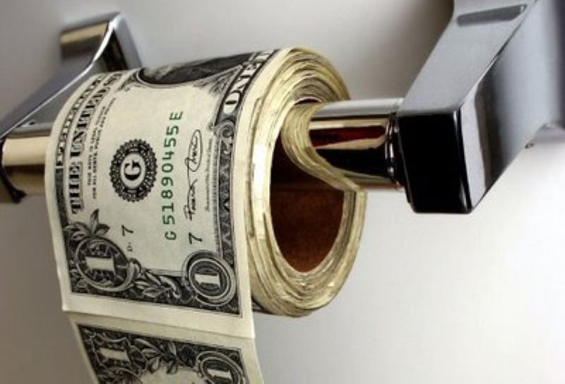 Туалетний папір гроші