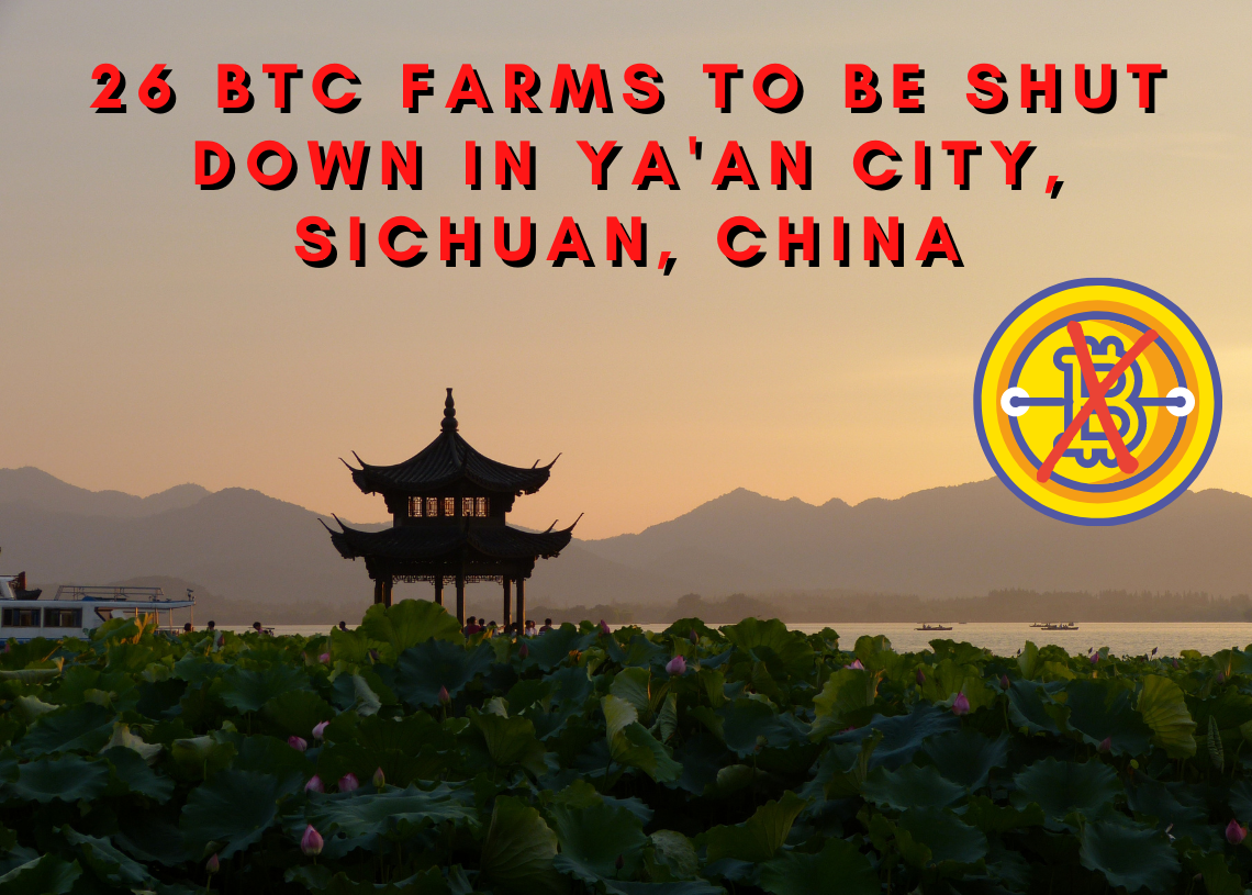 26 kryptofarmar i Ya'an City, Sichuan instruerades att stänga sin verksamhet PlatoBlockchain Data Intelligence. Vertikal sökning. Ai.