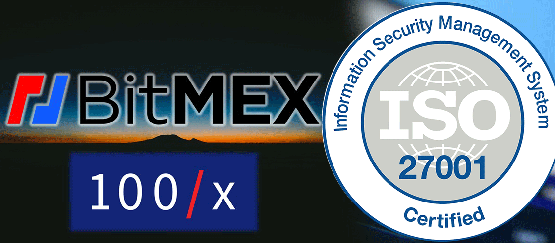 BitMex Parent 100x Group ontvangt ISO-certificering voor informatiebeveiliging PlatoBlockchain Data Intelligence. Verticaal zoeken. Ai.