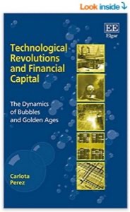 Tekniska revolutioner och bokomslag för finansiellt kapital