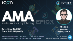 전보 내용에 관한 EPICX AMA(29년 2021월 XNUMX일) PlatoBlockchain Data Intelligence. 수직 검색. 일체 포함.