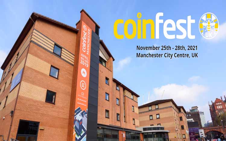 이벤트 : Coinfest UK Manchester 2021 PlatoBlockchain 데이터 인텔리전스. 수직 검색. 일체 포함.