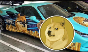 法拉利所有者通过狗狗币包裹 PlatoBlockchain 数据智能来庆祝加密货币。垂直搜索。人工智能。