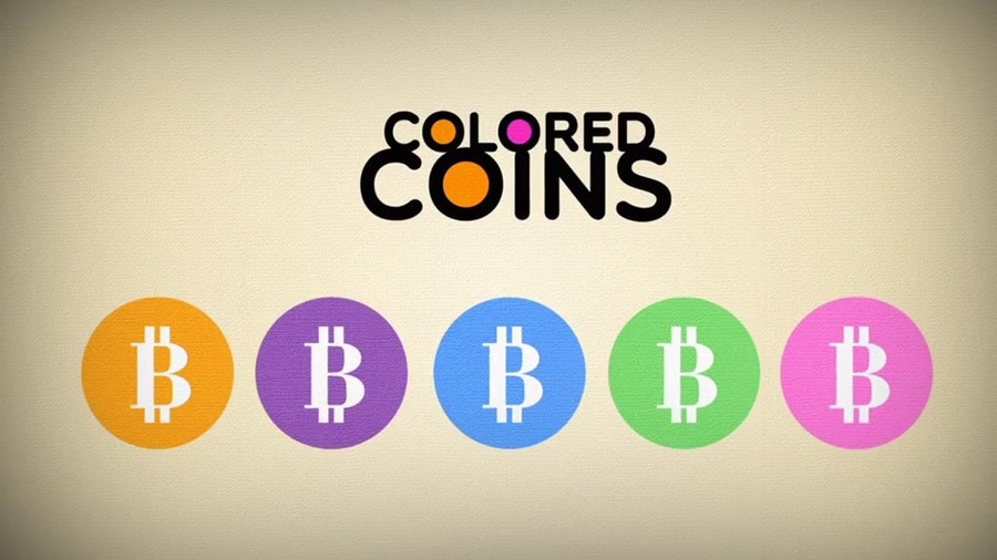 Färgade mynt