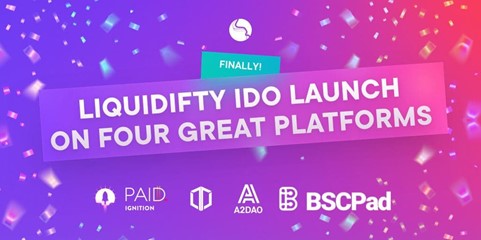 Liquidifty IDO Diluncurkan Pada Empat Platform Terkenal Data Intelligence PlatoBlockchain. Pencarian Vertikal. ai.