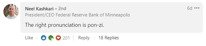Ο Πρόεδρος της Fed της Μινεάπολης Neel Kashkari αποκαλεί το DOGE ponzi PlatoBlockchain Data Intelligence. Κάθετη αναζήτηση. Ολα συμπεριλαμβάνονται.