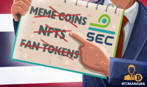 تھائی لینڈ: SEC NFTs، Meme Coins، Fan Tokens PlatoBlockchain ڈیٹا انٹیلی جنس کی تجارت پر پابندی لگائے گا۔ عمودی تلاش۔ عی