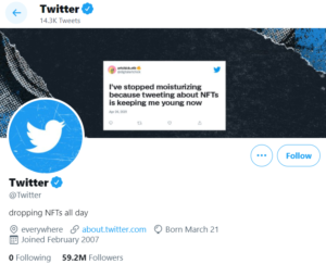 Το Twitter εντάσσεται στο NFT Craze με τη «Συλλογή 140» του PlatoBlockchain Data Intelligence της NFT. Κάθετη αναζήτηση. Ολα συμπεριλαμβάνονται.