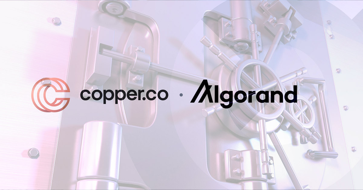 Algorand (ALGO) on valmis saama institutsionaalse halduri tuge Copper PlatoBlockchain Data Intelligence'i kaudu. Vertikaalne otsing. Ai.
