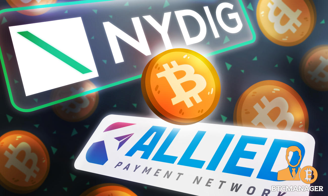 Allied Payment Network verbündet sich mit NYDIG, um Kunden das Kaufen, Verkaufen und Halten von Bitcoin (BTC) PlatoBlockchain Data Intelligence zu ermöglichen. Vertikale Suche. Ai.