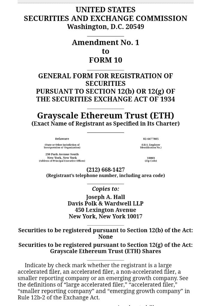 Breaking: Grayscale’s $GDLC Fund is now an SEC Reporting Company Ethereum Classic (ETC) PlatoBlockchain Data Intelligence. Vertical Search. Ai.