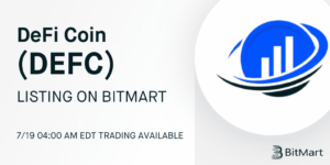 DeFi Coin (DEFC): Live handel på BitMart kommer den 19. juli! PlatoBlockchain Data Intelligence. Lodret søgning. Ai.