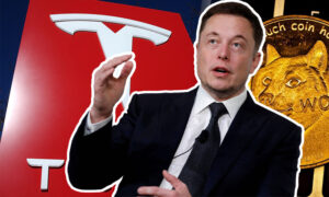 Elon Musk nauraa Teslasta, joka sisältää Dogecoin-ominaisuuden PlatoBlockchain Data Intelligencen. Pystysuuntainen haku. Ai.