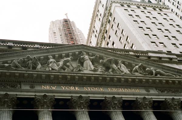 New Yorkin pörssin rakennus.