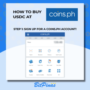 Cách mua USDC tại Coins.ph! | Hướng dẫn USDC 101 Philippines Thông minh dữ liệu PlatoBlockchain. Tìm kiếm dọc. Ái.