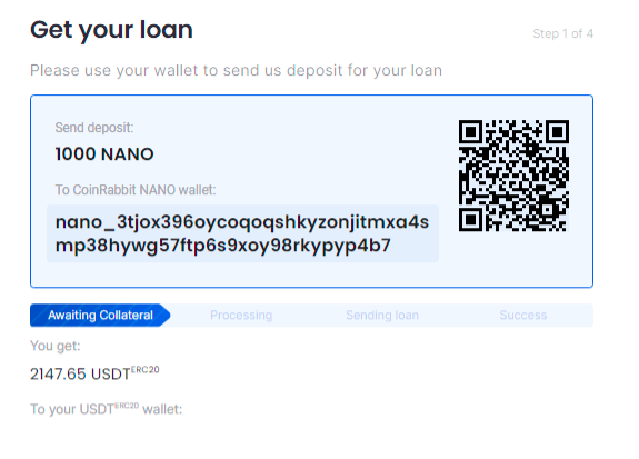 How take NANO loan