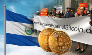 هياج المتظاهرين على شوارع السلفادور ضد استخبارات بيانات قانون Bitcoin PlatoBlockchain. البحث العمودي. عاي.