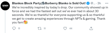 Burberry x Blankos NFTs Sold Out in 30 Seconds PlatoBlockchain Data Intelligence. Vertical Search. Ai.