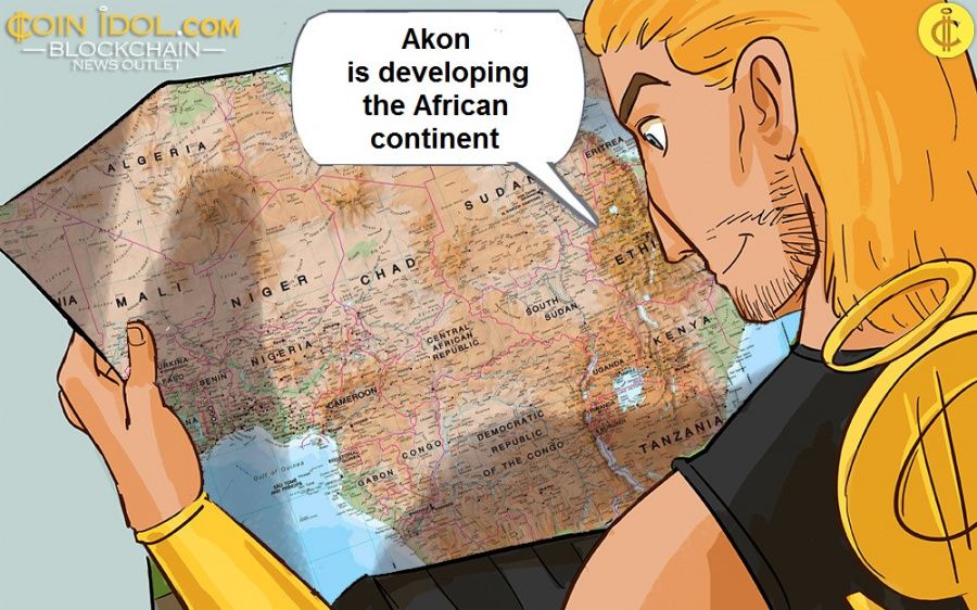 Akon is developing the African continent