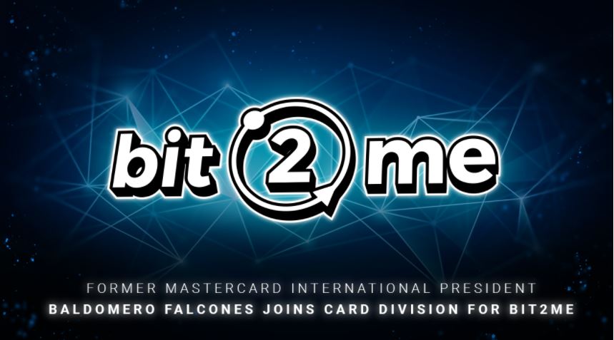 Bit2Me : l'ancien président international de Mastercard, Baldomero Falcones, rejoint la division cartes PlatoBlockchain Data Intelligence. Recherche verticale. Aï.