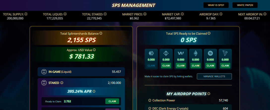 What are SplinterShards, also known as SPS tokens PlatoBlockchain Data Intelligence. Vertical Search. Ai.