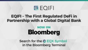 EQIFI detsentraliseeritud protokoll koostöös ülemaailmse pangaga on nüüd saadaval Bloombergi terminalis PlatoBlockchain Data Intelligence. Vertikaalne otsing. Ai.