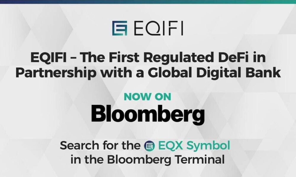 EQIFI now available on the Bloomberg Terminal PlatoBlockchain Data Intelligence. Vertical Search. Ai.