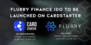 Flurry Finance IDO จะเปิดตัวบน CardStarter PlatoBlockchain Data Intelligence ค้นหาแนวตั้ง AI.