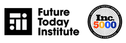 Future Today Institute נבחר לרשימת החברות הצומחות ביותר באמריקה לשנת 2021 של מגזין Inc. חיפוש אנכי. איי.