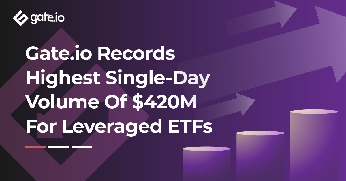 Gate.io registreerib võimendusega ETF-ide PlatoBlockchain andmeluure suurima ühepäevase mahu – 420 miljonit dollarit. Vertikaalne otsing. Ai.