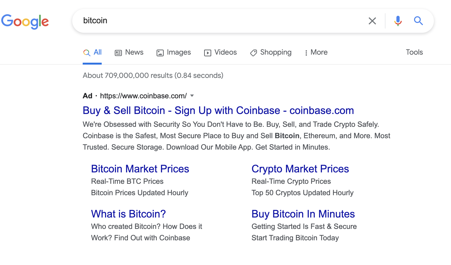 Google alkaa näyttää Bitcoin-mainoksia PlatoBlockchain Data Intelligencea. Pystysuuntainen haku. Ai.