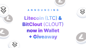 Litecoin (LTC) এবং BitClout (CLOUT) এখন Wallet + Giveaway PlatoBlockchain ডেটা ইন্টেলিজেন্সে। উল্লম্ব অনুসন্ধান. আ.
