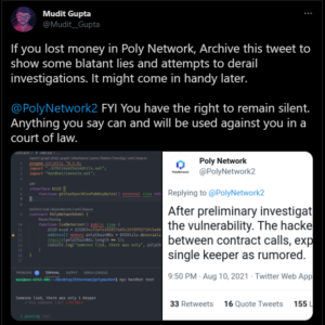 Poly Network hackad för över 600 miljoner USD i det största DeFi-exploatet någonsin PlatoBlockchain Data Intelligence. Vertikal sökning. Ai.