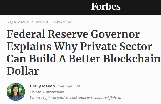 Articolul guvernatorului Rezervei Federale