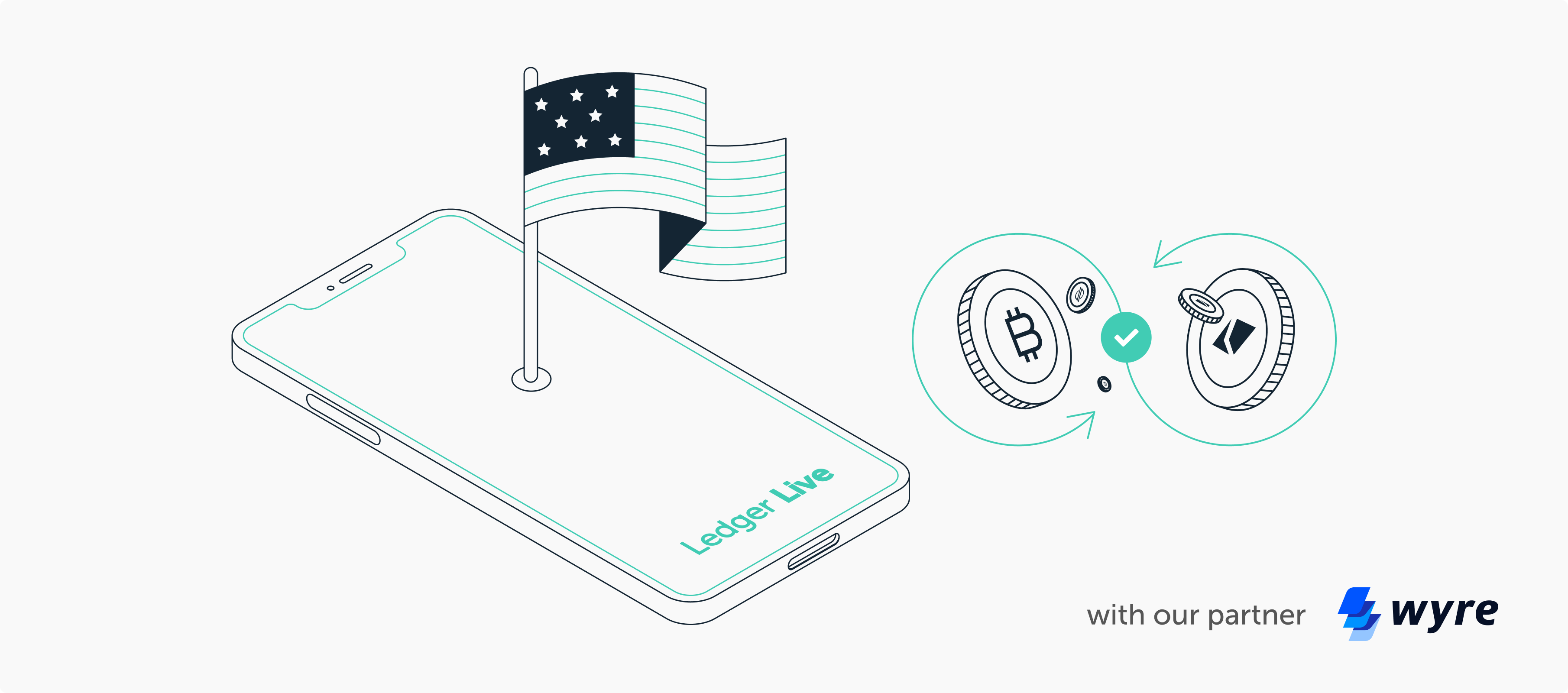 US investors can now exchange their digital assets on Ledger with Wyre