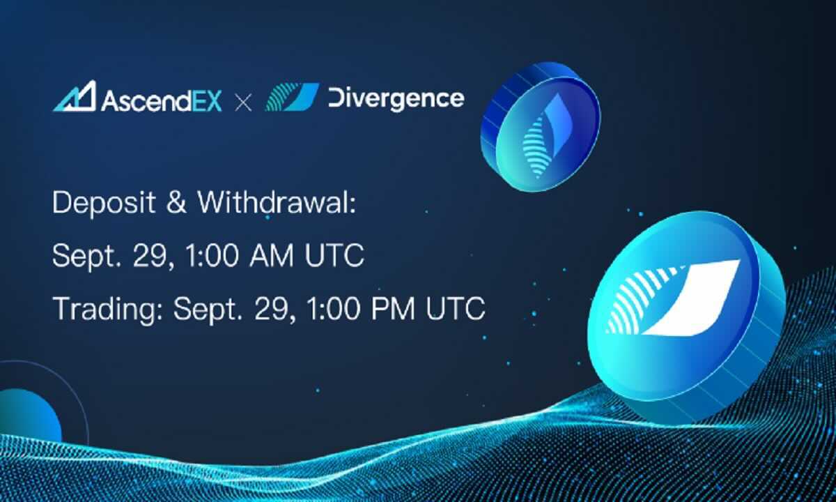 AscendEX va lista Divergence Token (DIVER) PlatoBlockchain Data Intelligence. Căutare verticală. Ai.
